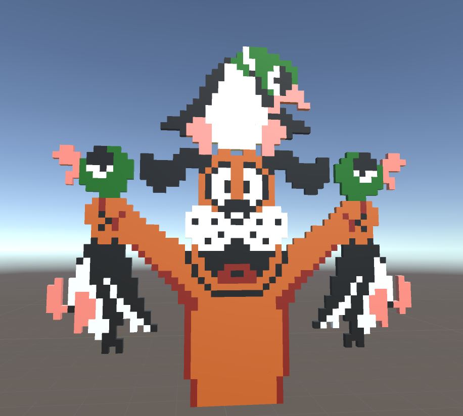 Triple duck dog