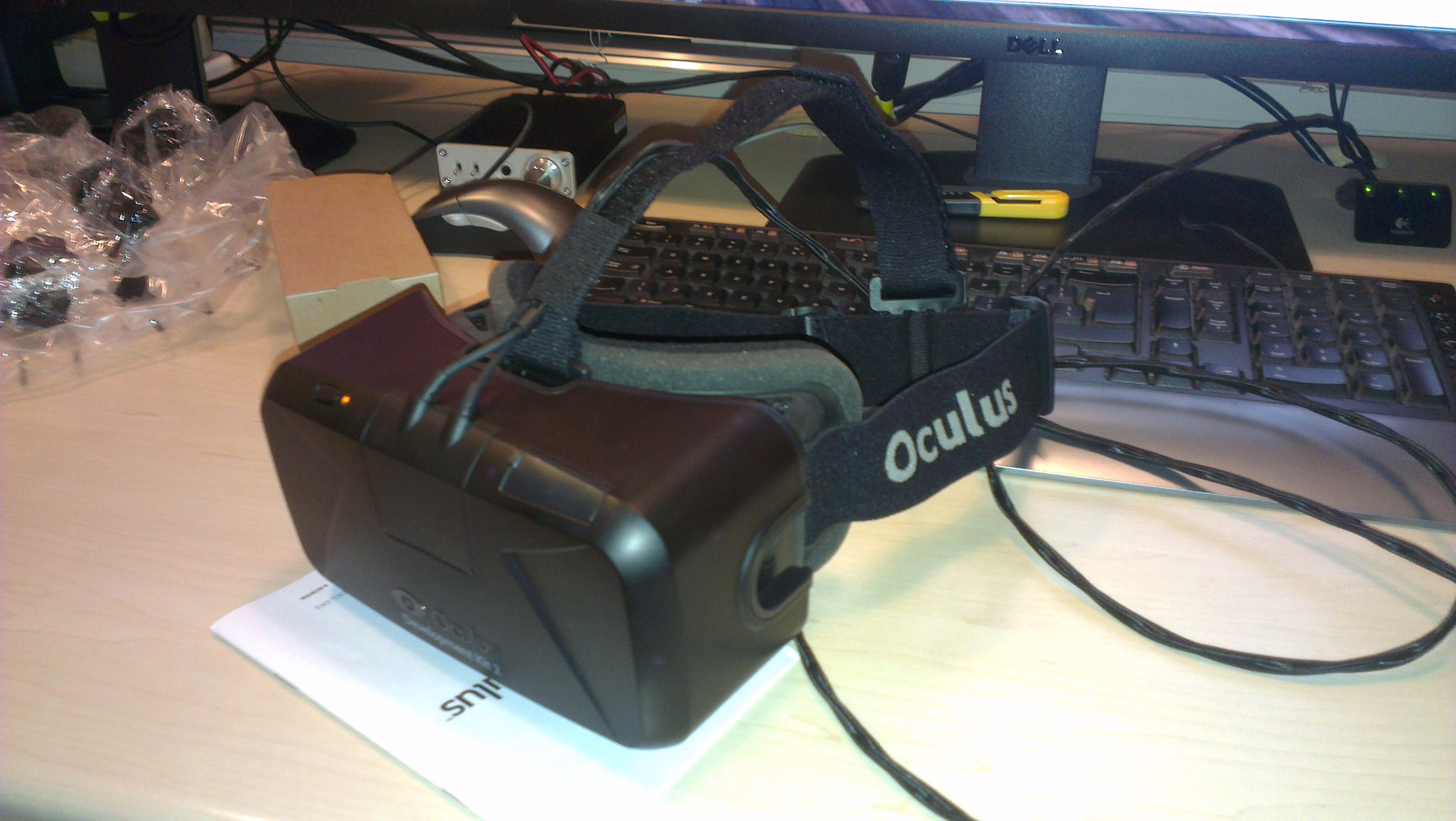 The Oculus Rift DK2.